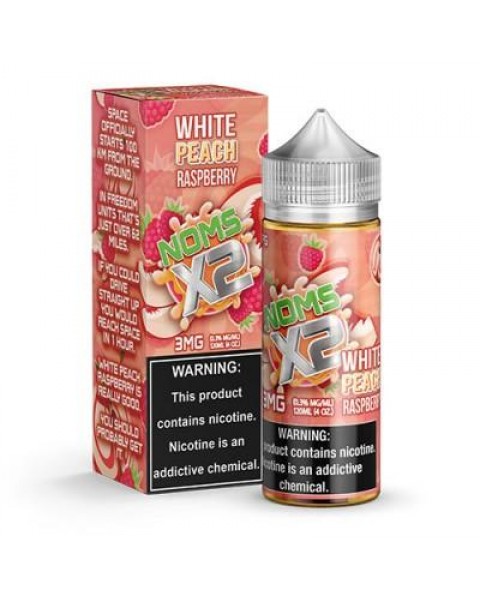 White Peach Raspberry by NOMS X2 120ml