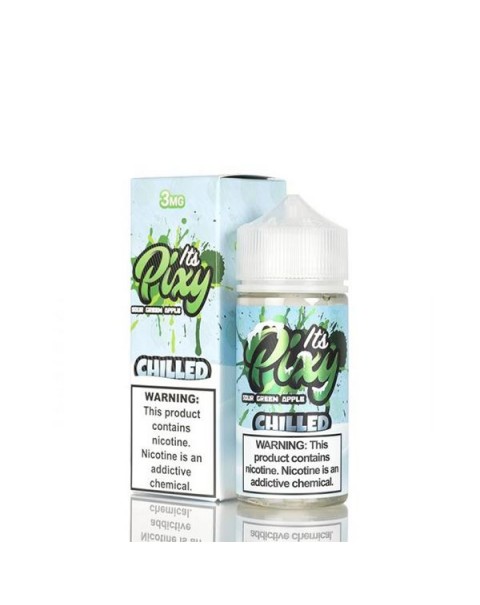 Sour Green Apple Chilled by It's Pixy E-Liquid 100ml