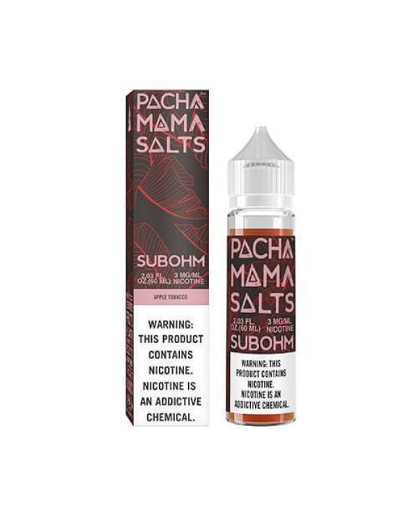 Apple Tobacco by PACHAMAMA Sub Ohm Salts 60ml