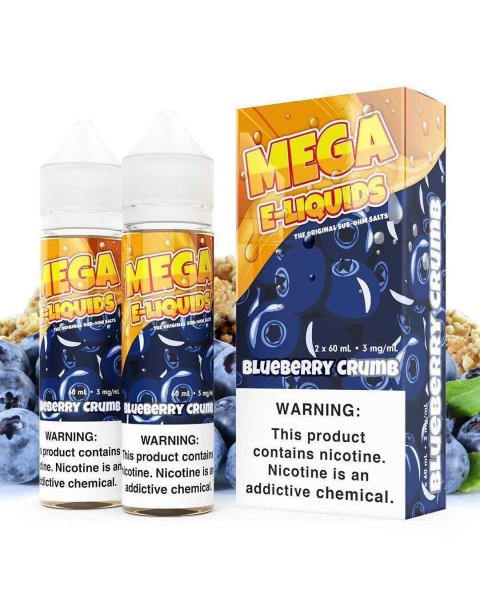 Blueberry Crumb by MEGA SUB OHM SALT SERIES 2X 60ML