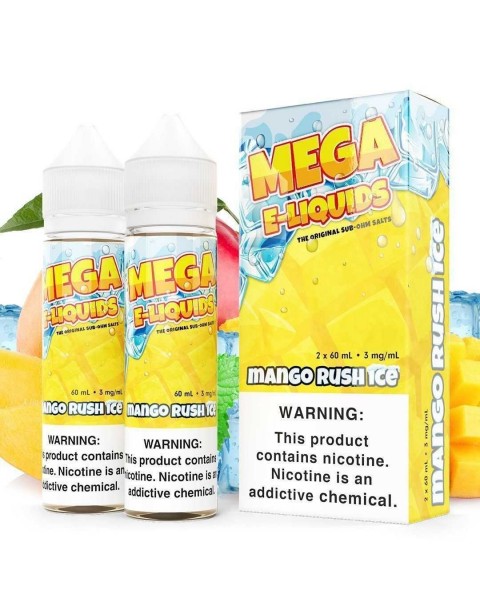 Mango Rush Ice by MEGA SUB OHM SALT SERIES 2X 60ml