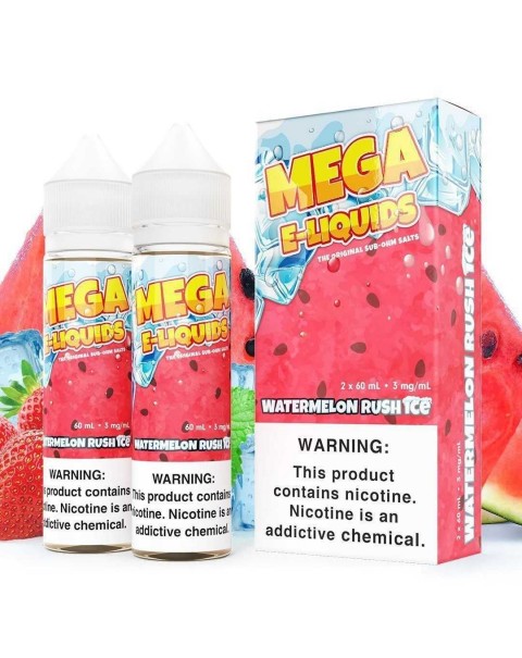 Watermelon Rush Ice by MEGA SUB OHM SALT SERIES 2X 60ml