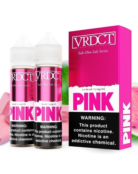 Pink by VERDICT SUB OHM SALT SERIES E-Liquid 2X 60ml