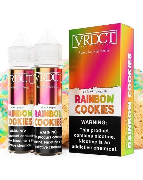 Rainbow Cookies by VERDICT SUB OHM SALT SERIES E-Liquid 2X 60ml