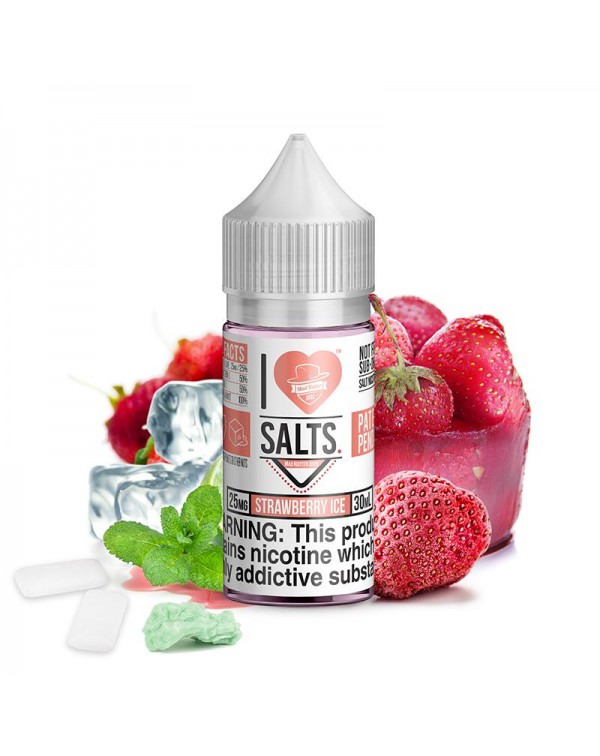 Strawberry Ice Salt by Mad Hatter EJuice 30ml