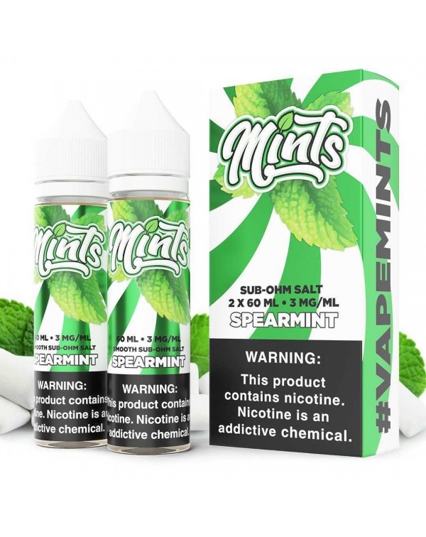 Spearmint by MINTS SUB OHM SALT SERIES E-Liquid 2X...