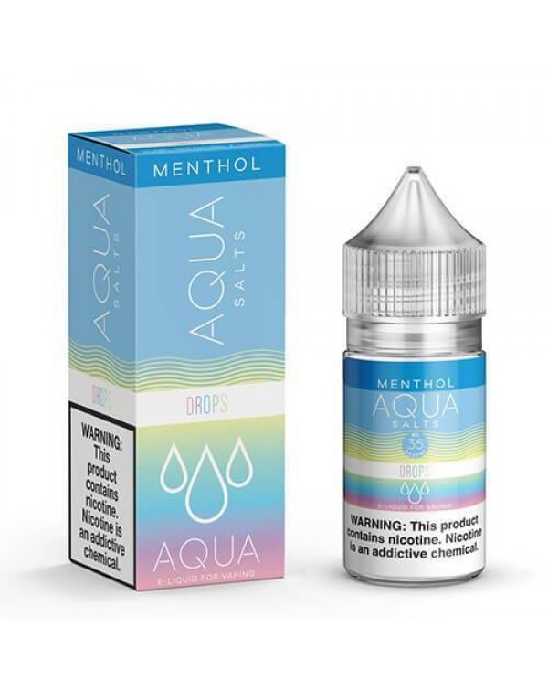 Drops Menthol by Aqua Synthetic Nicotine Salts 30M...