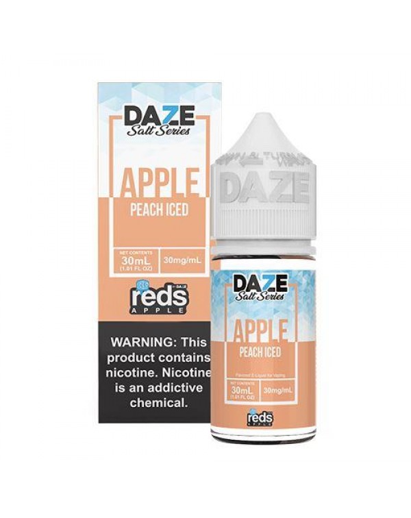 Reds Apple Peach Iced by Vape 7 Daze Salt 30ml