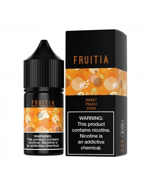 Sweet Peach Soda by Fruitia Salts 30ml