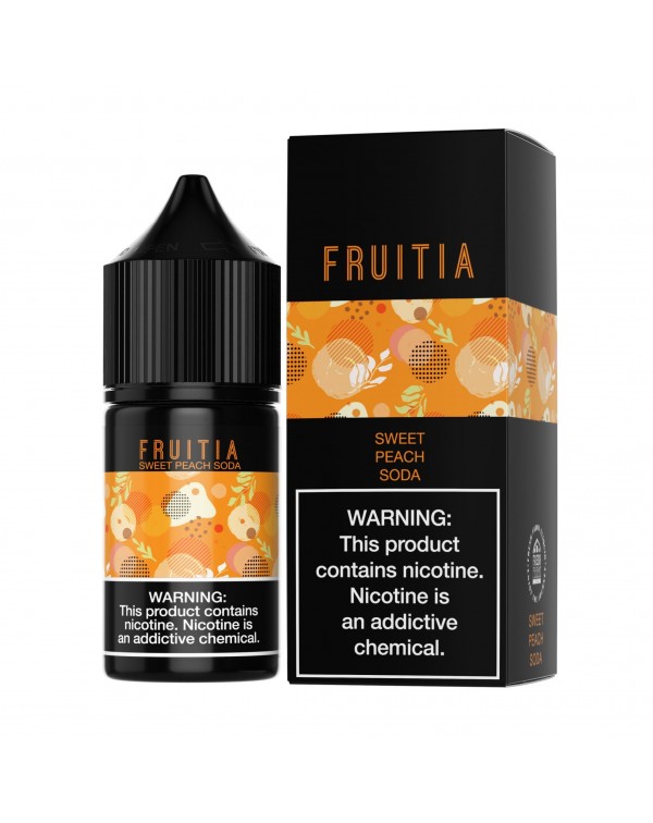 Sweet Peach Soda by Fruitia Salts 30ml