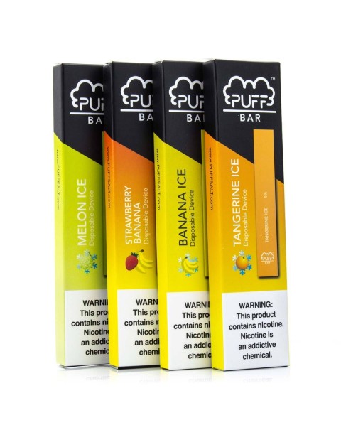 PUFF BAR | Disposable E-Cigs 5% Nicotine (Individual) *CLEARANCE*